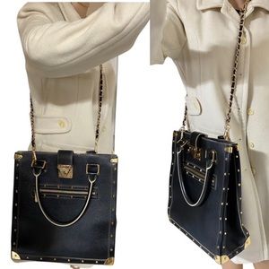 💎✨ RARE SUHALI  ✨💎 TRUNKS Louis Vuitton GOAT LEATHER TOTE